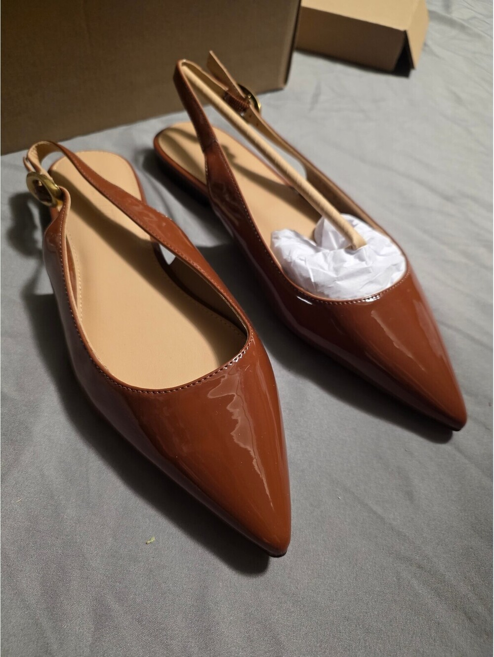 NEW Steve Madden Camel flat slingback sandals size 7